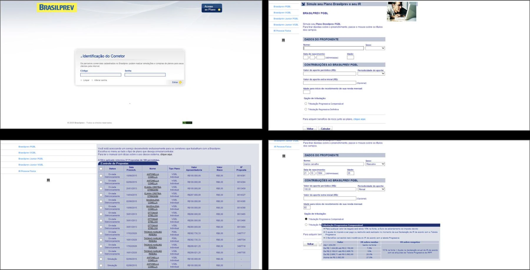 Legacy BrasilPrev partner portal